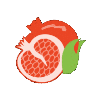 ObradorFlorida fruta granada obradorflorida obrador florida Sticker