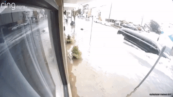 Floodwaters Swamp Atlantic City During Ophelia Storm Surge