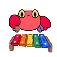 Angry Crab Sticker by pikaole