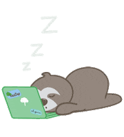 Work Sleep Sticker by Life In Treetop