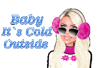 Cold Babyitscoldoutside Sweaterweather Notbasicblonde Sticker