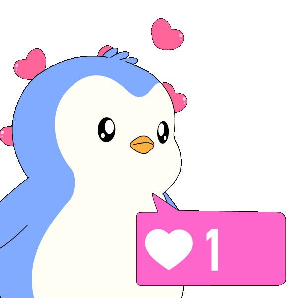 Heart Love Sticker by Pudgy Penguins