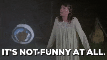 its not funny at all friday the 13th GIF