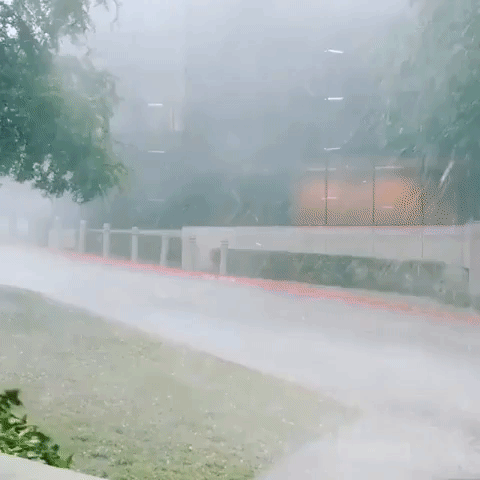Wind, Rain and Hail Thrash Austin