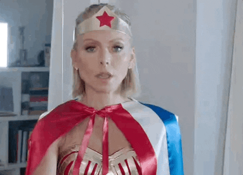 wonder woman x GIF by Live Kelly and Ryan