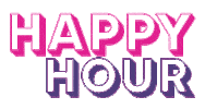 Happy Hour Sticker by Campbell Creative