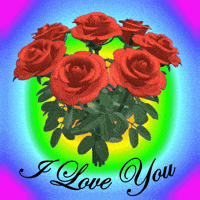 I Love You Flowers GIF