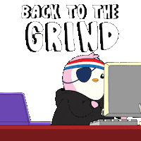 Work Working Sticker by Pudgy Penguins