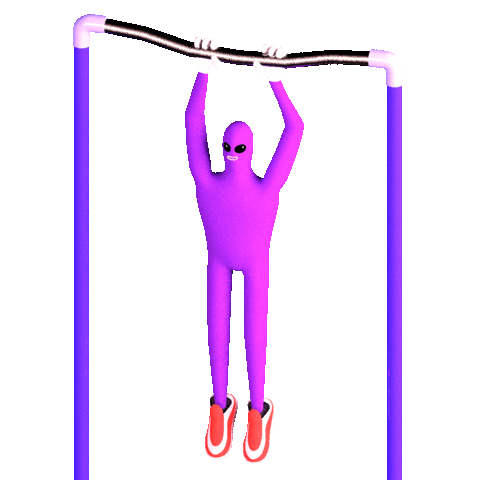 Fitness Pull Up Sticker by franzimpler