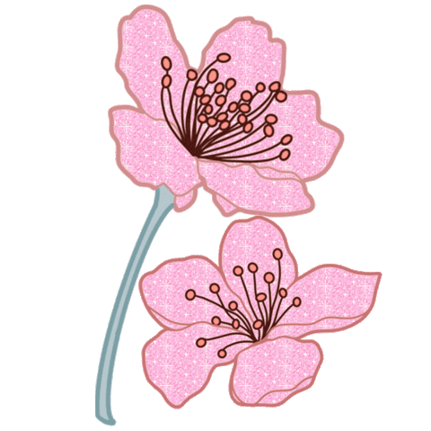 Pink Glitter Sticker