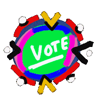 Vote Voting Sticker by Kirsten Hurley
