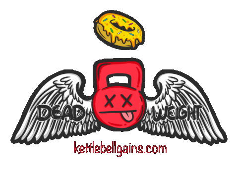 KettlebellGainsApparel giphyupload gym fly dead Sticker