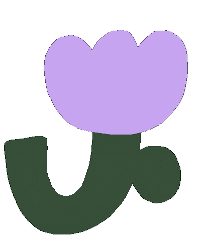 pikkupaperi flower purple plant bud Sticker