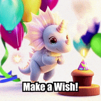 Happy Make A Wish GIF by Divineasaur