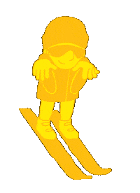 Ski Mountain Sticker