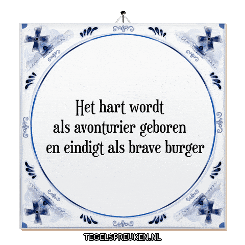 Humor Hart Sticker by Tegelspreuken.nl