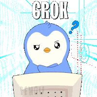 Calculate Artificial Intelligence Sticker by Pudgy Penguins