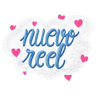 sadelart rosa nuevo reel azul Sticker