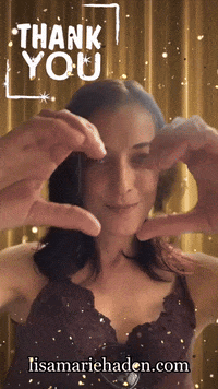 Thanks Thank You GIF by Lisa Haden