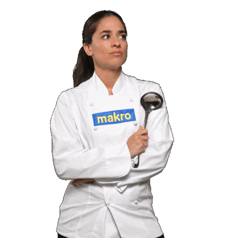 Confused Chef Sticker by Makro España