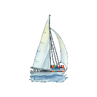 Segelboot Sticker by JJs Manöverschluck