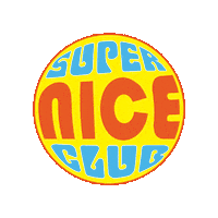 superniceclub nice super nice super nice club Sticker