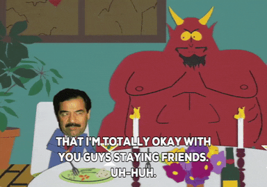 saddam hussein friends GIF by South Park 