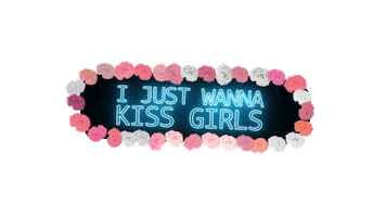 Balcony kiss girls running america Sticker