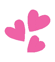 Pink Hearts Sticker by Visual Branding Group