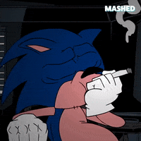 Sonic The Hedgehog Smoking GIF by Mashed