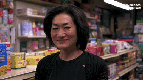 jean yoon laughing GIF by Kim's Convenience