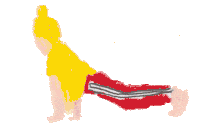 Downward Dog Yoga Sticker by James Thacher