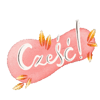 ilustracyjnie hello good morning cześć powitanie Sticker
