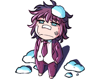 Tired Snow Sticker by Jin