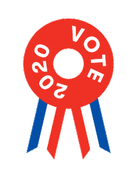 Vote Ribbon Sticker by OMD USA