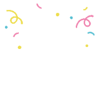 ycocina fiesta confetti celebracion regalo Sticker