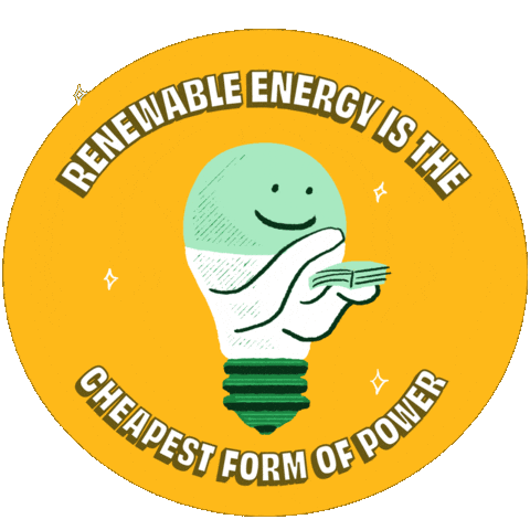 Renewable Energy Sustainability Sticker by INTO ACTION