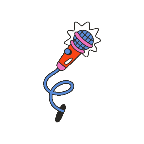 Pride Mic Sticker by Maeve Chocolate