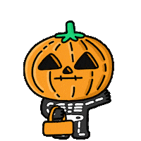 Trick Or Treat Animation Sticker by Holler Studios