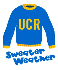 UCRSRC sweater weather riverside ucr gym life Sticker