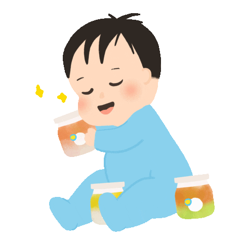 Baby Food Love Sticker by Grouu