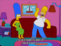 homer simpson dancing GIF