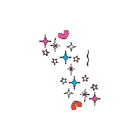 Heart Kisses Sticker by Mallory Ervin