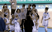 ncaa sports dancing GIF by Delaware Blue Hens