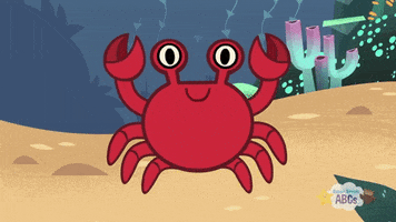 #supersimplelearning #supersimpleabcs #crab #cute GIF by Super Simple
