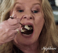 Sheila Canning Eating GIF by Neighbours (Official TV Show account)