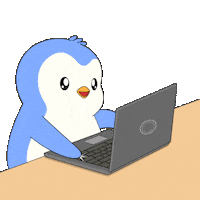 Working Locked In Sticker by Pudgy Penguins