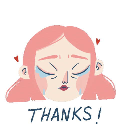 Thank U Sticker by Rachel Winkle