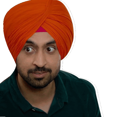 Diljit Dosanjh Hello Sticker by Zee Studios