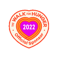 Project_Bread heart food walk support Sticker
